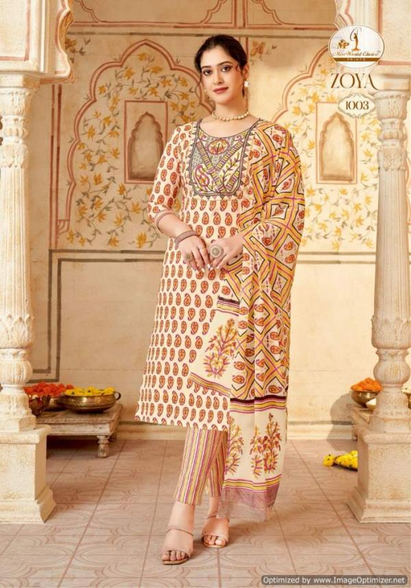 Miss World Zoya Vol 1 Slub Printed Dress Material Collection